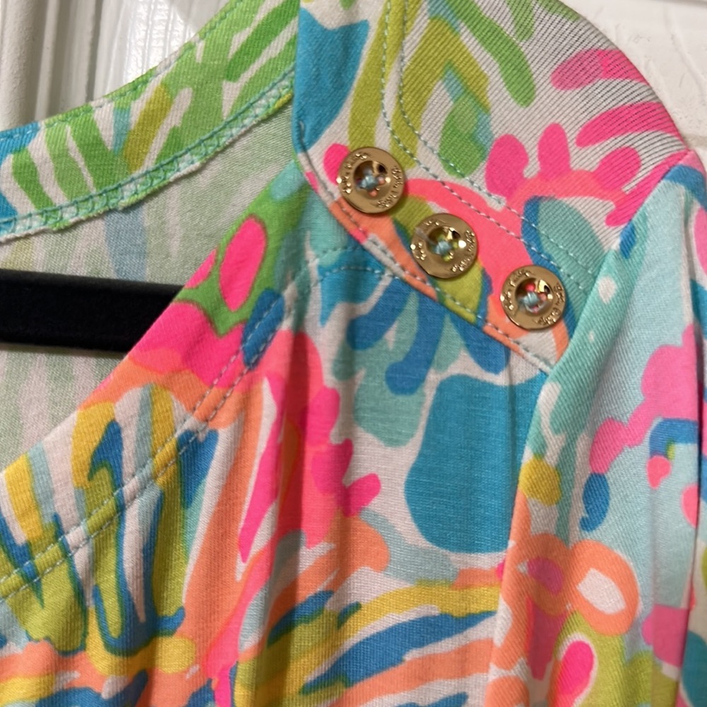Lilly Pulitzer Sophie Cotton Shirt Dress XL - Picture 2 of 3